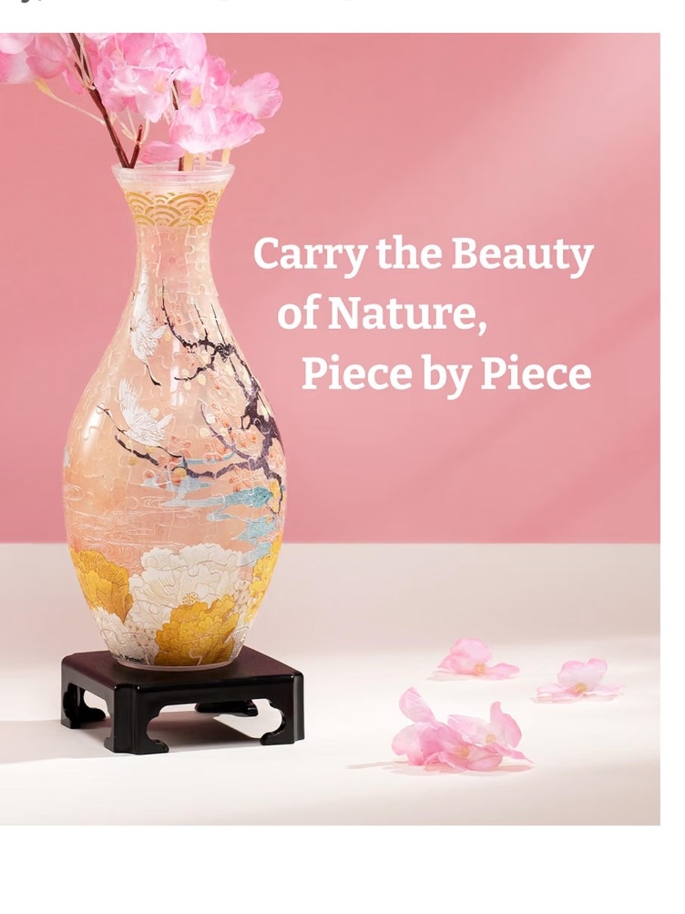 PieceRelax 3D Puzzle Vase for Adults to Flower Arrangement 047 - Picture 3 of 4
